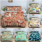 Комплект постельного белья с бабочками, с цветочным узором, пододеяльник, Комплект постельного белья большого размера для детей и взрослых, 23 шт.