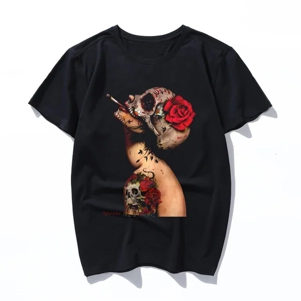 

viva la muerte t shirts Men Summer Short Sleeve Cotton t shirts Tops Cool T-Shirts For Men And Women