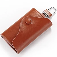 20pcs lot genuine leather small key wallet male key bag key case with card slot