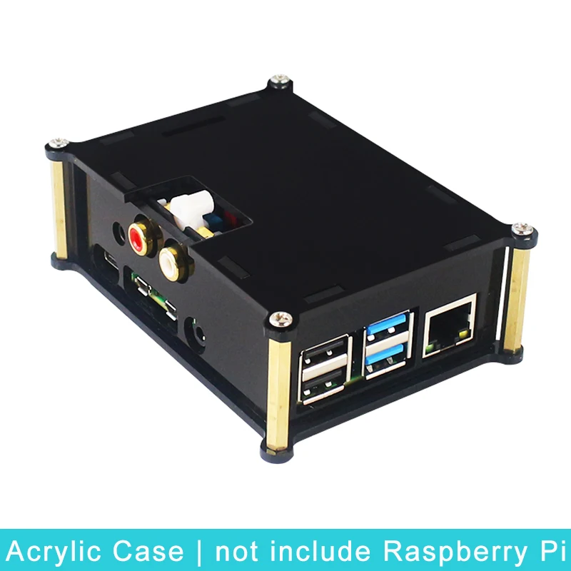 Акриловый чехол для Raspberry Pi 4 Модель B PiFi DAC + V2.0 звуковая карта корпус DIFI удлинитель
