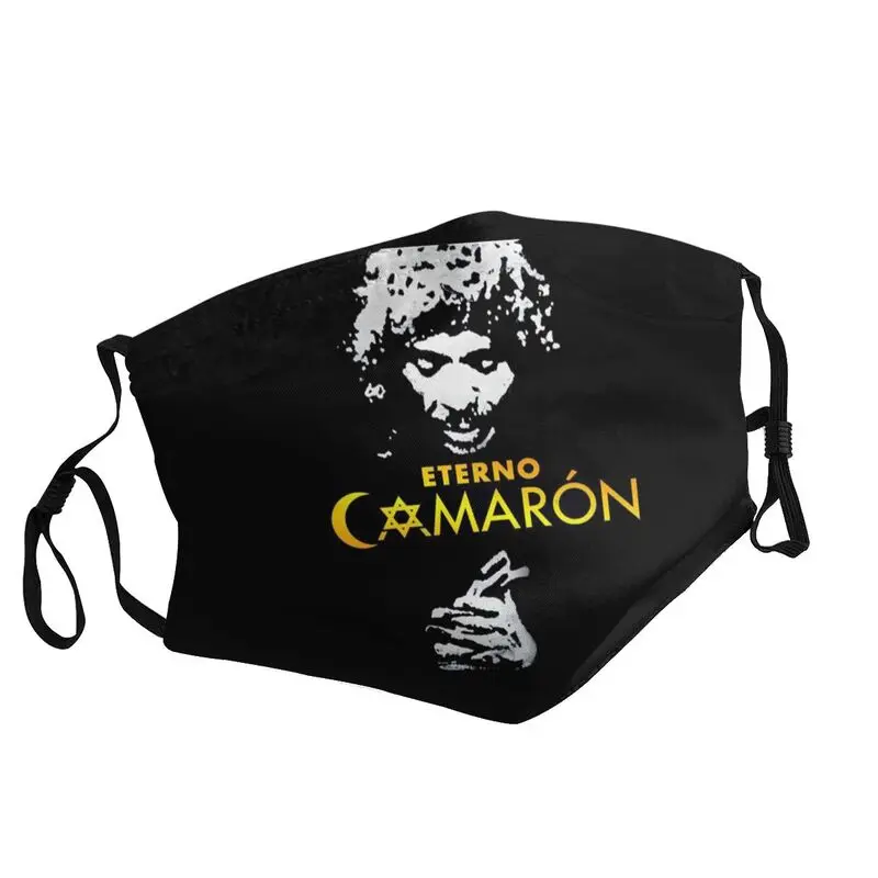 

Маска для лица с изображением вечной креветки на острове, певец-фламенко, Камерон-де-ла-Исла, защитная унисекс маска для лица