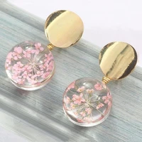 simple creative glass ball starry earrings jewelry accessories 2021