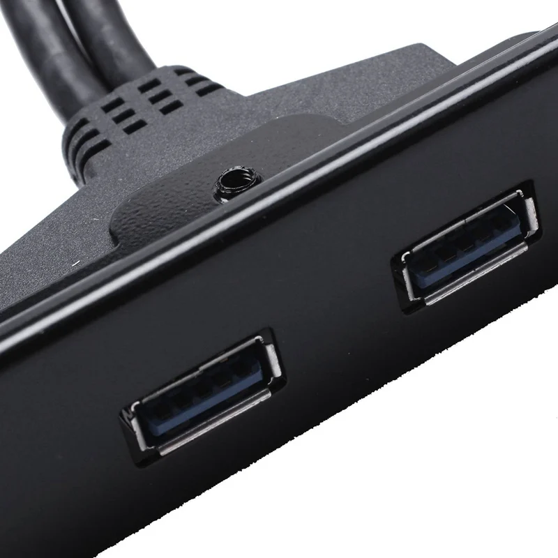 USB 3 0 Передняя панель концентратор 2 порта Расширение Bay 20 Pin к USB3.0 кронштейн кабель