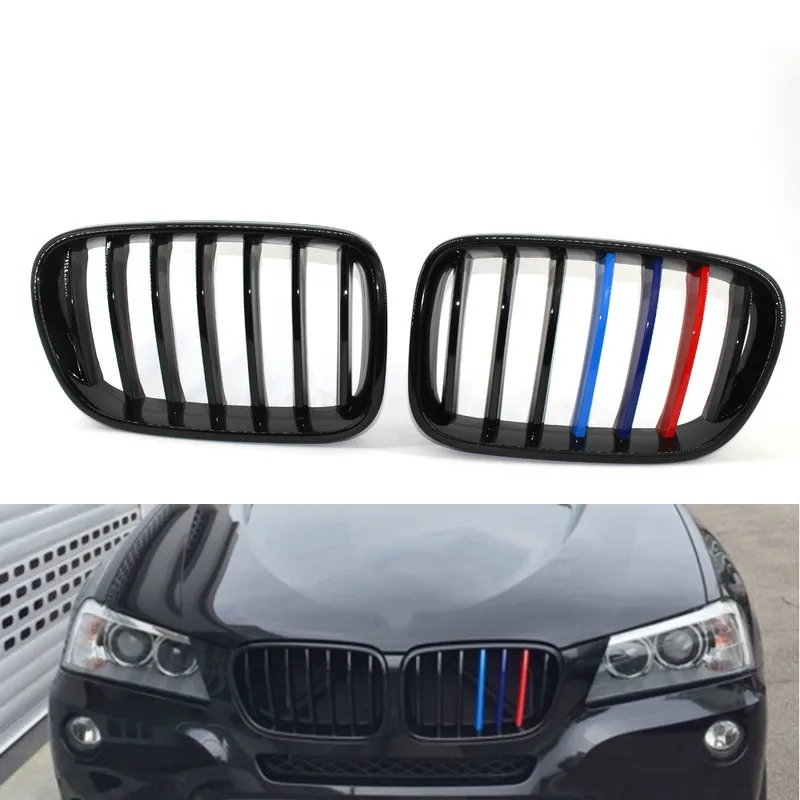 

Передняя решетка радиатора, черная глянцевая, 2X для BMW F25 X3 2012 2013 2014 2015