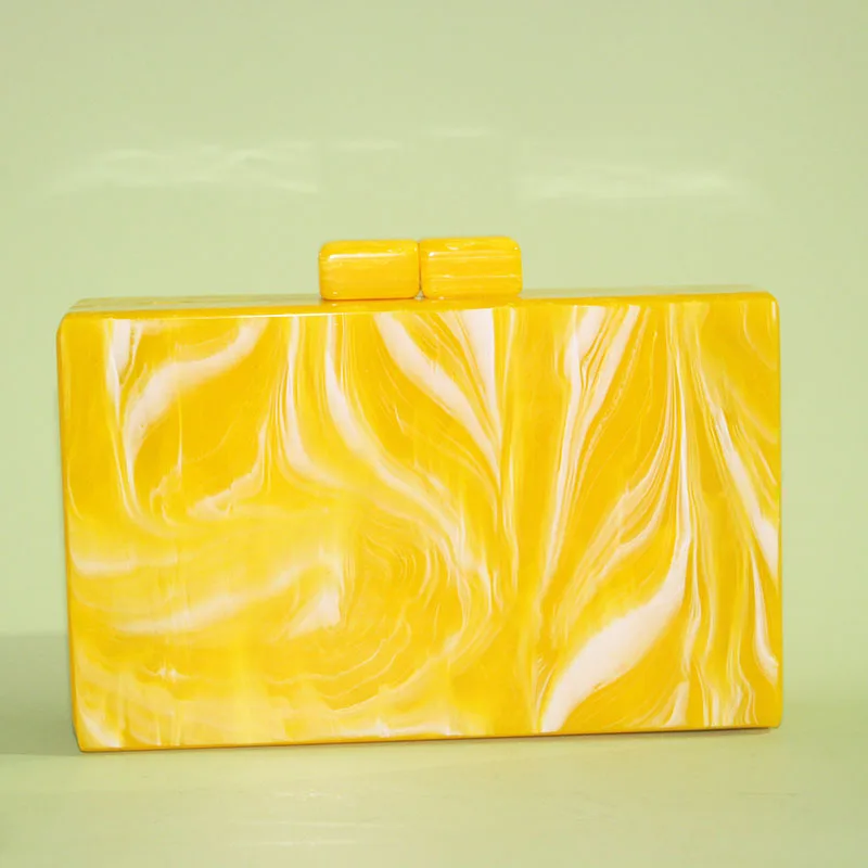 

Marble Clasp Women shoulder Messenger Female Evening Party Travel Girl Lady Acrylic Box Clutches Purse Hand Bags