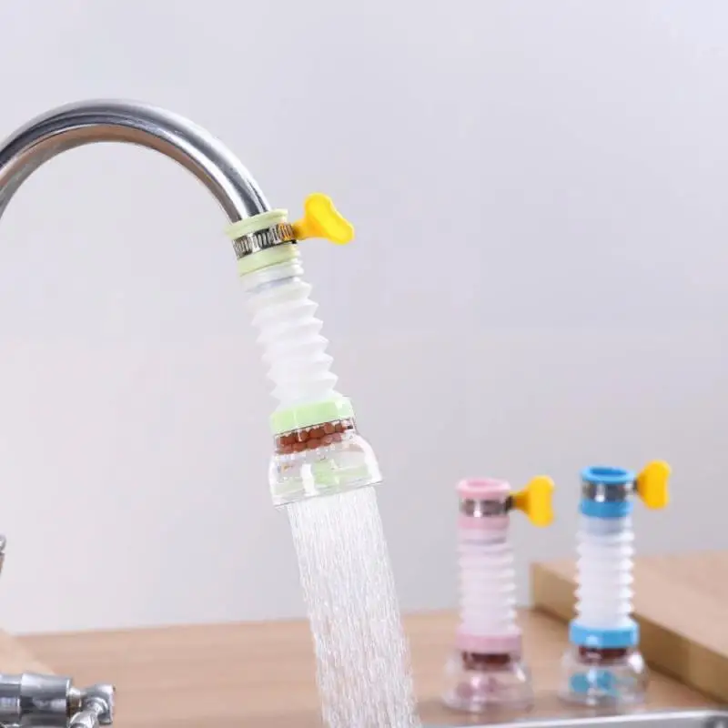 

Kitchen Standard Taps Adjustable Retractable Spout Tap Water Filter Swivel Splash Proof Shower Home Water Saver Faucet Filter