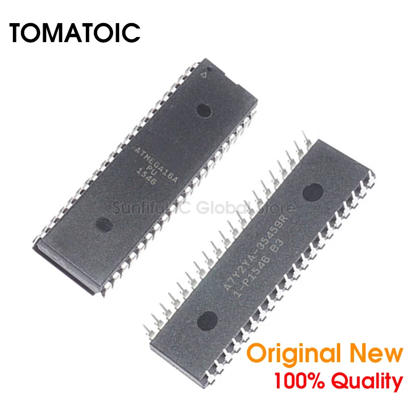 1 шт. ATMEGA16A-PU DIP ATMEGA16APU ATMEGA16A ATMEGA16 DIP-40 AVR 8-битный микроконтроллер 16 к флэш-память |