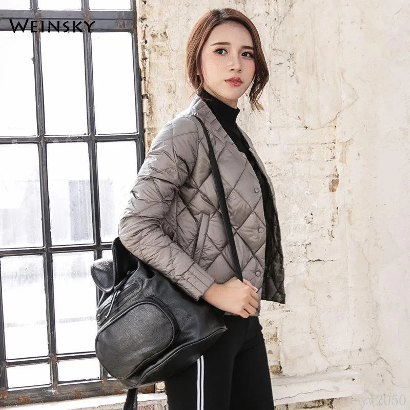 

New Women Short Down Jacket White Duck Down Jackets Spring And Autumn Casual Style Coats Female Outwear