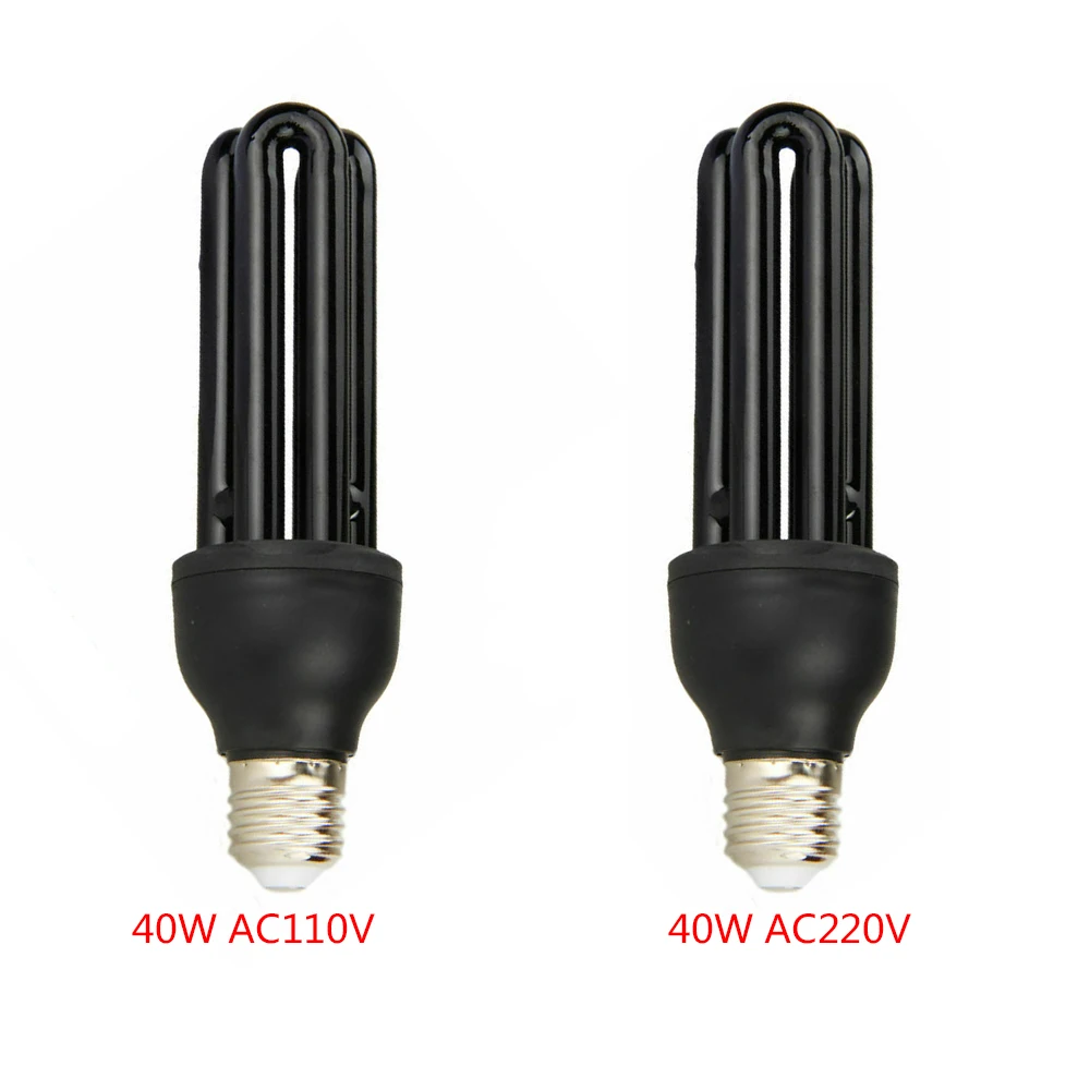 E27 UV светильник люминесцентный черный CFL лампы бактерицидные 110/220V