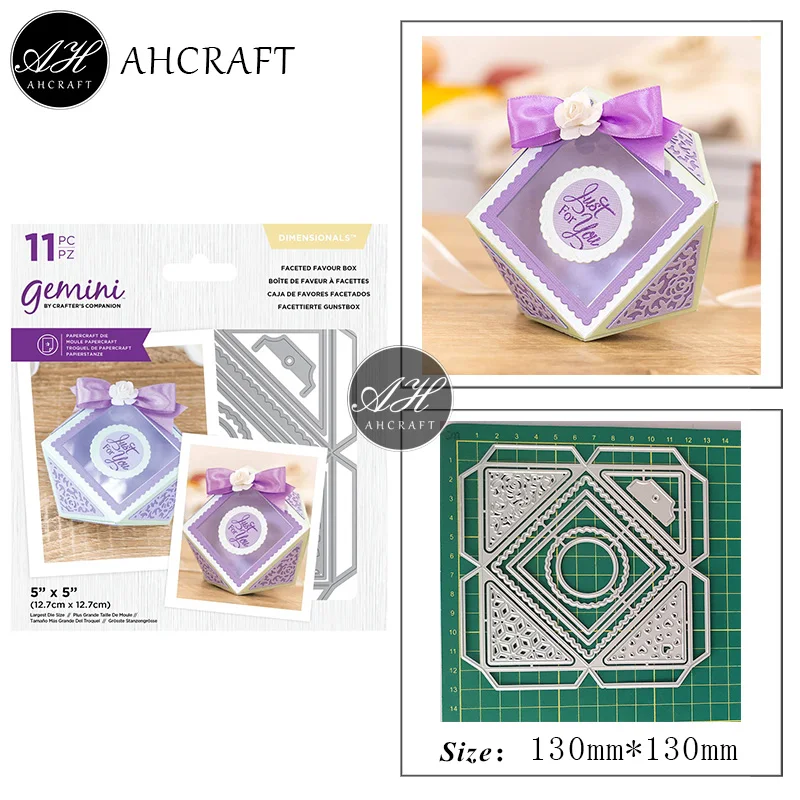 Трехмерный набор для вырубки металлических штампов для подарочной коробки для самостоятельного скрапбукинга фотоальбом декоративный рельефный шаблон бумажные карты формы.