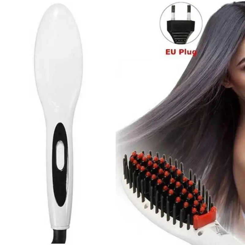 Цифровой электрический выпрямитель для волос расческа распутывания выпрямители