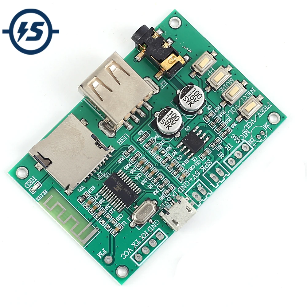 MP3 Bluetooth цифровой модуль усилителя мощности SPP Pass-Through Поддержка FM TF Card/U-Disk |
