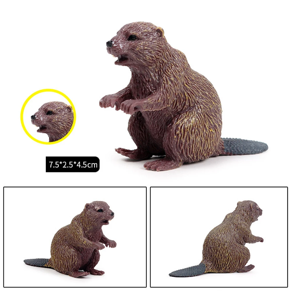 Моделирование леса диких животных модель барсука Росомаха Anteater Beaver Bear фигурка