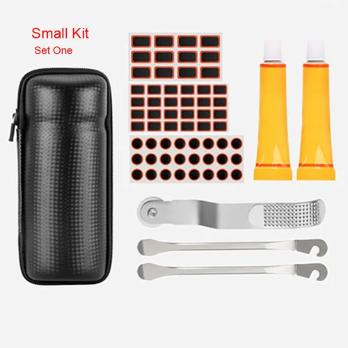 Small set two Набор для ремонта клея, набор для ремонта велосипеда, надувной комбинированный гаечный ключ Набор инструментов для ремонта - Цвет: Small set two