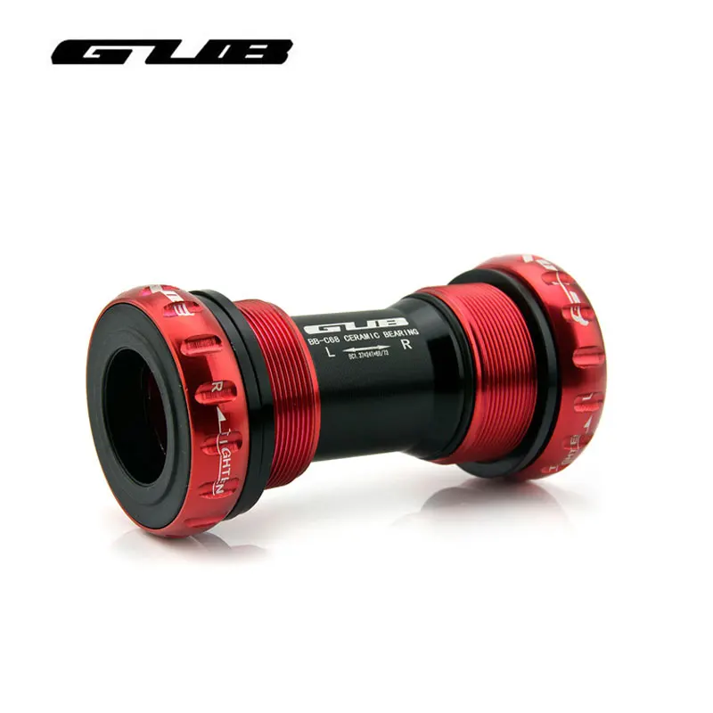 GUB 68/73mm Aluminum Alloy Bicycle Ceramic Bottom Bracket MTB Mountain Road Bike Axis BSA Crankset Bearings For Shiman-o FS-A | Спорт и