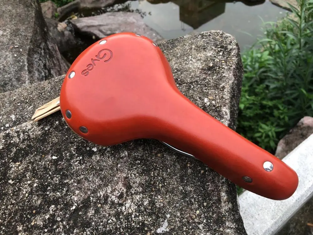 Седло из натуральной коровьей кожи велосипедное седло кожаное GYES 2020 | Спорт и