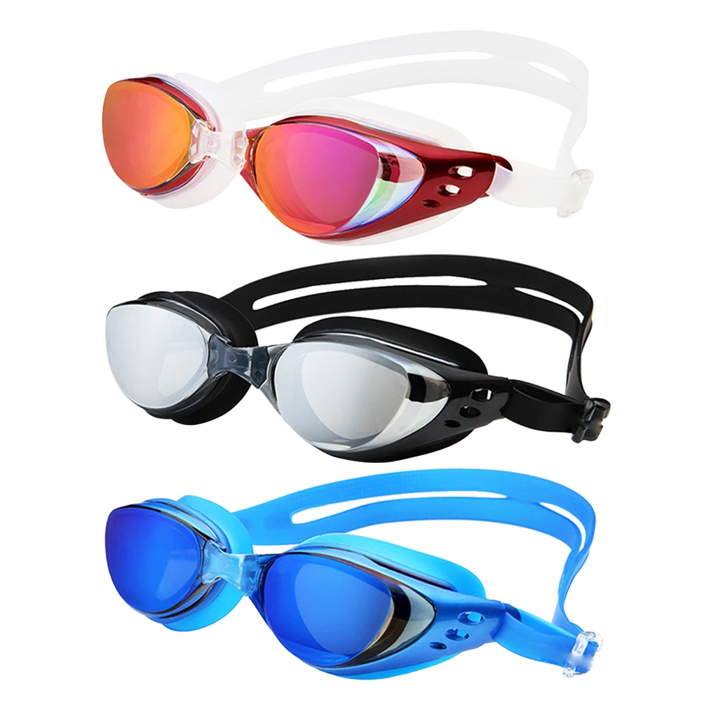 

MC 1200 Adult Swimming Glasses Pool Swim Glasses Anti Fog Waterproof For Men Women Electroplate Swimming Goggles Water Proof