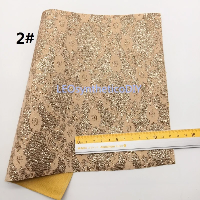 Мини-рулон 30x134 см кружевная блестящая ткань, Русалка искусственная ткань, рулон синтетической кожи для изготовления луков LEOsyntheticoDIY SK163