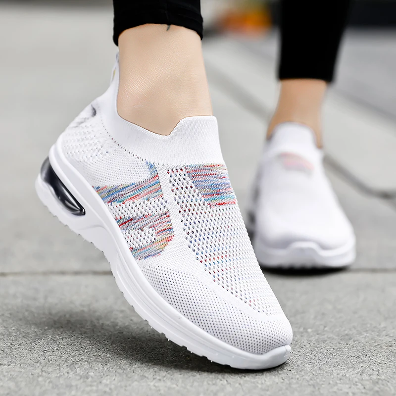 Кроссовки Bjakin женские спортивные дышащие амортизирующие без шнуровки для улицы