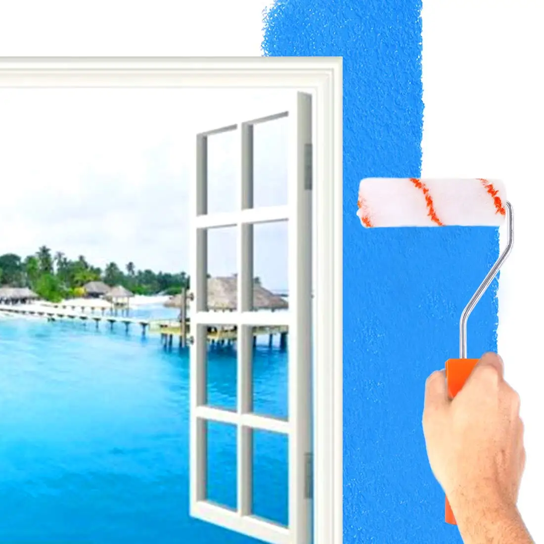 

Home Small Paint Roller Kit With 9pcs 4" Inch Mini Foam Paint Brush Covers Set 1pc Paint Rollers Frame