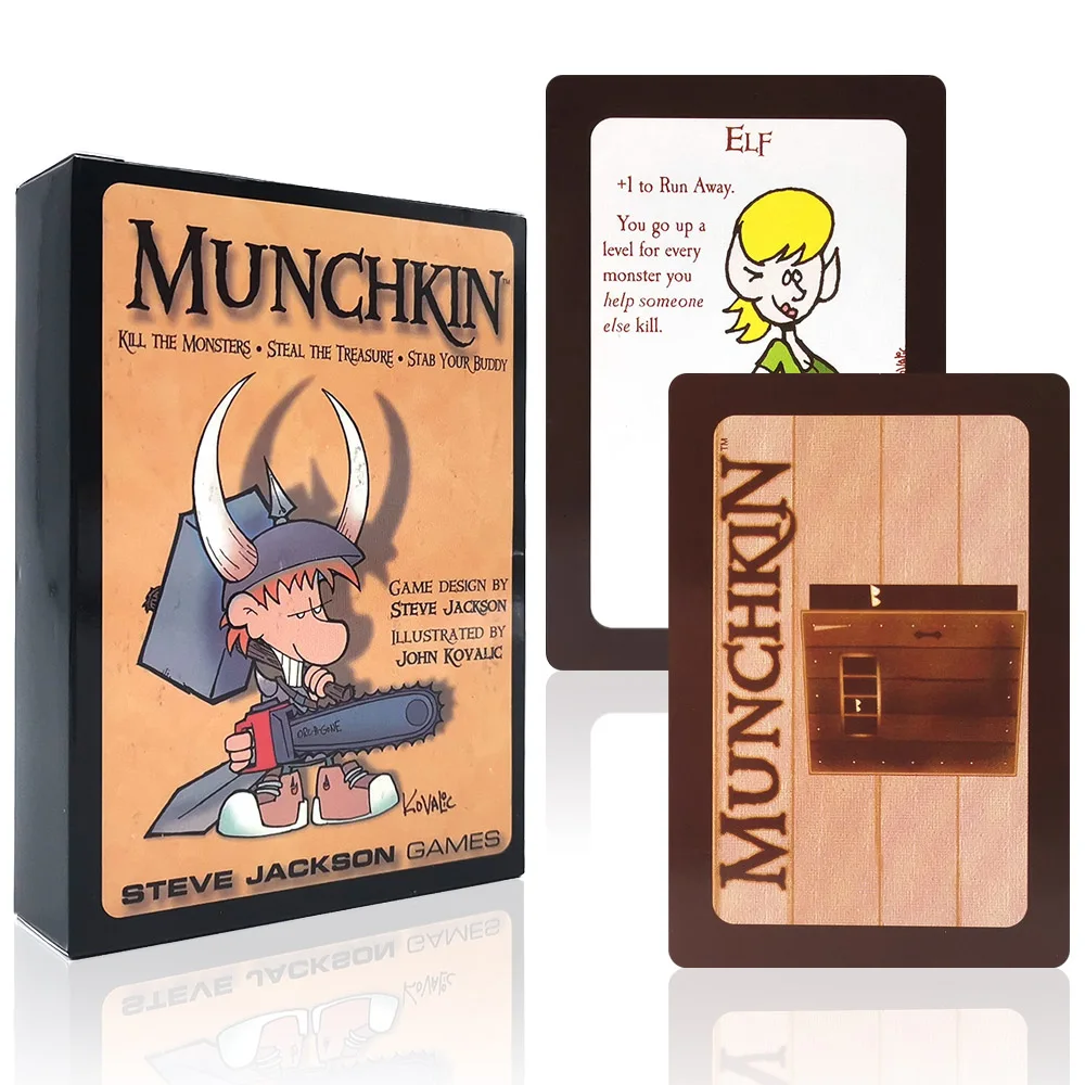 Munchkin карточная игра Базовая версия удар монстров украсть сокровище для детей и