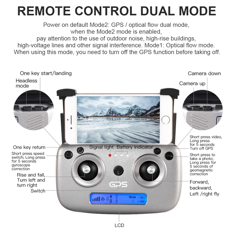 SG907 Pro GPS Дрон-Квадрокоптер с дистанционным управлением и ХД двойная Камера 4K/1080P 5G
