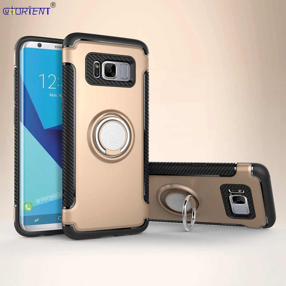 Противоударный чехол с кольцом держателем для Samsung Galaxy S8 G950 SM G950F G950FD G950S G9500 G950A G950U