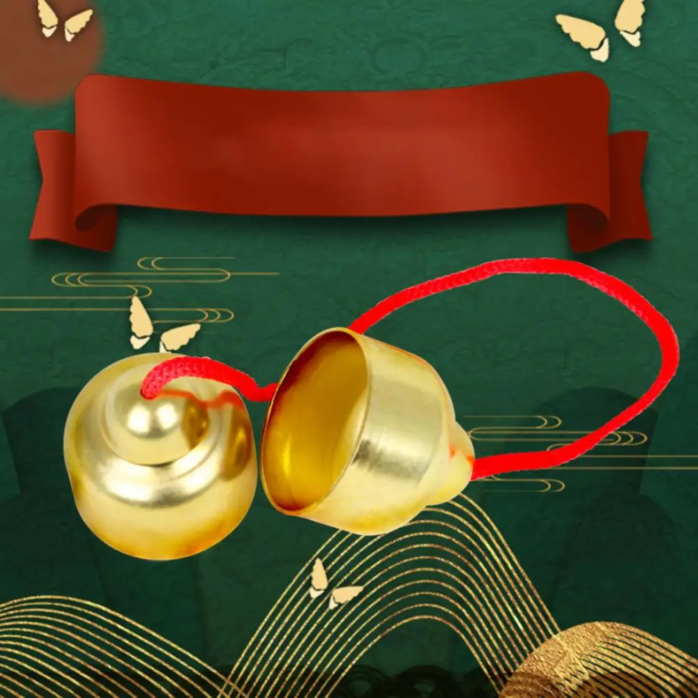 

Funny Bell Bump with Rope Educational Percussion Instrument Music Equipment Portable Percussion Toy for Kids