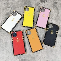 luxury snakeskin pattern metal letters hard case for iphone 11 12 pro max 7 8 plus xr x xs se 2020 pu leather phone cover fundas