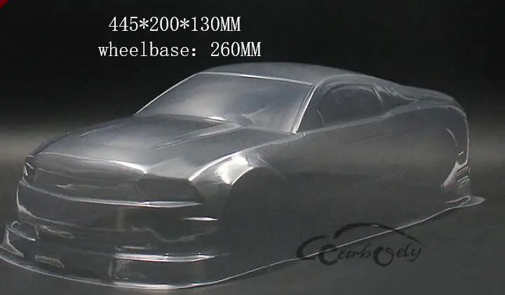 1/10 Масштаб RC Drift Onroad внутренний корпус 1966 Ford Mustang GT 200 мм для HPI KYOSHO TAMIYA HSP REDCAT FS YOMAKO CC01 hRAXXAS - Цвет: GT-005