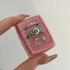 Женское Винтажное кольцо в стиле панк, 3 предмета