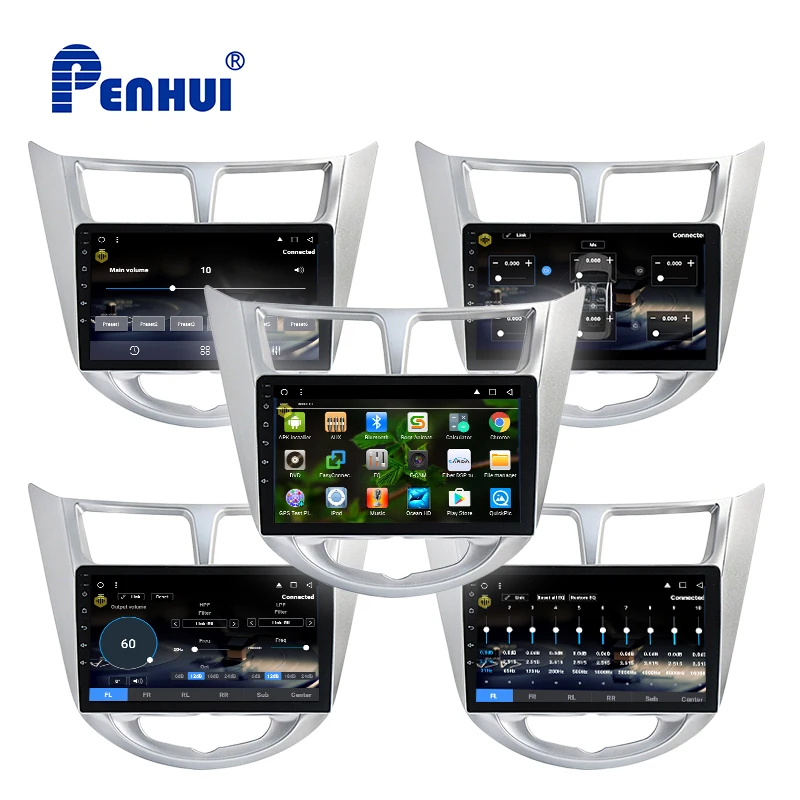 

Car DVD For Hyundai Verna / Solaris / Accent ( 2010-2016) Car Radio Multimedia Video Player Navigation GPS Android 10.0