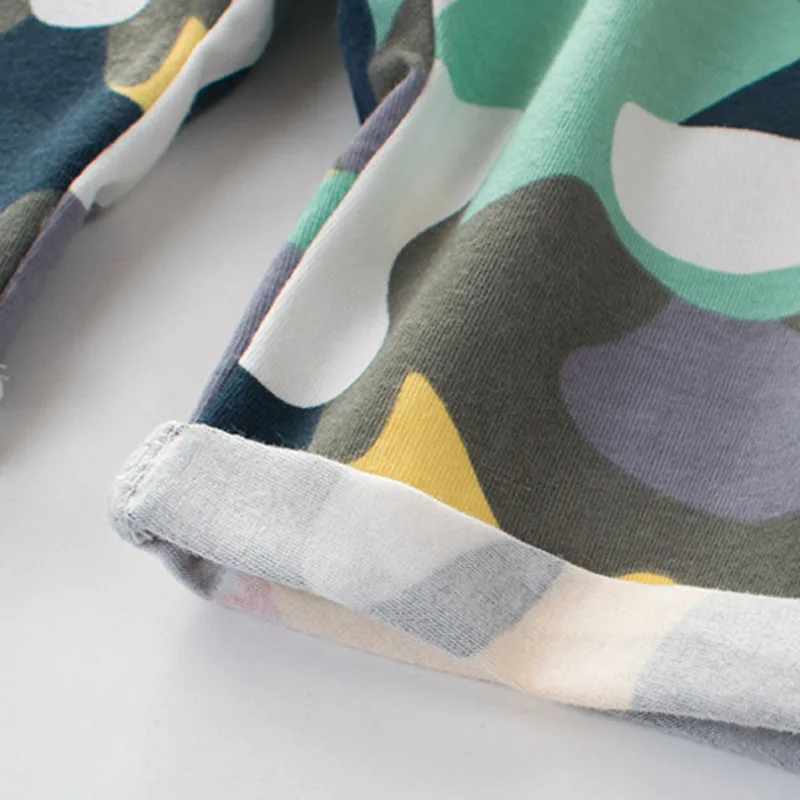 Летние камуфляжные шорты для мальчиков хлопковые брюки детская пляжная одежда