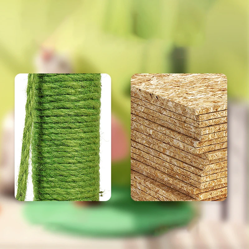 Cactus Style Sisal Cat Scratching Post Climbing Frame Tree Tower Playing Ball Toys Jumping Platform Furniture Pet Products | Дом и сад