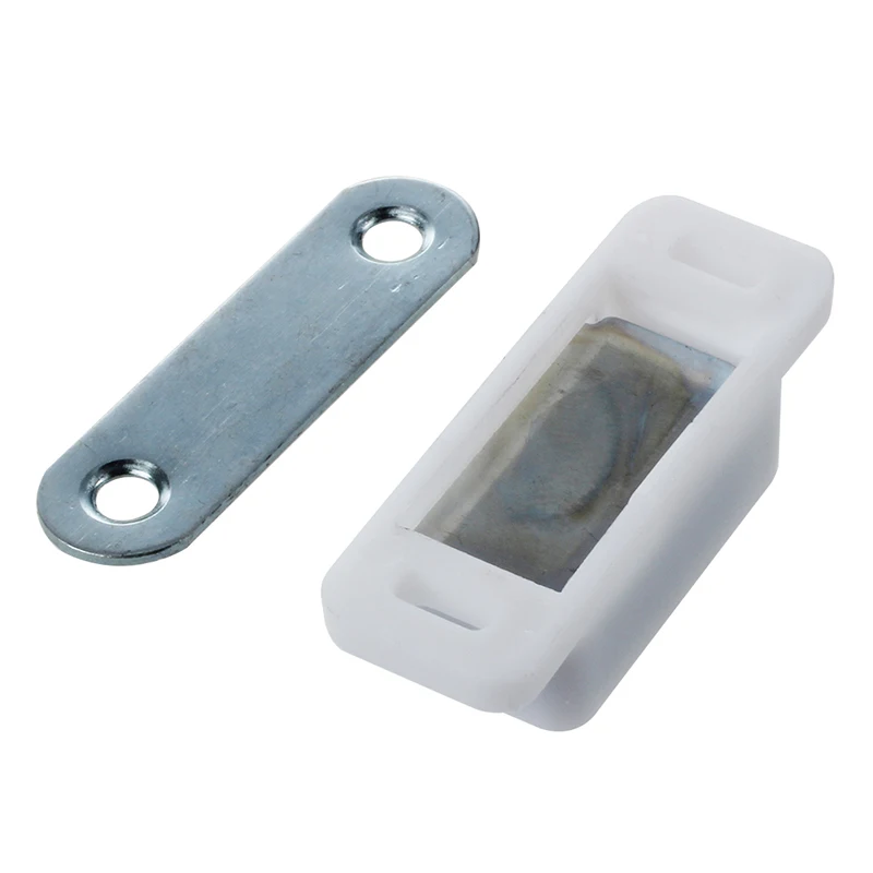 Дверная фурнитура для шкафа белая база 1 8 &quotдлинный одиночный магнитный