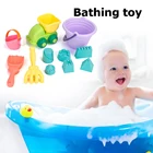 Детские летние товары первой необходимости для детей Пластик пляжный играть водные игрушки для песочницы набор комплект замок ведро играть в корзину родитель-ребенок интерактивные игры игрушки #20