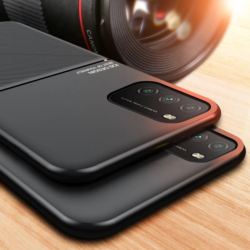 Luxury Shockproof Anti Shock Phone Case For Xiaomi Redmi Poco M3 Pro F3 M2 F2 X2 K40 K30S K30 K30I TPU Shell Car Magnetic Cover