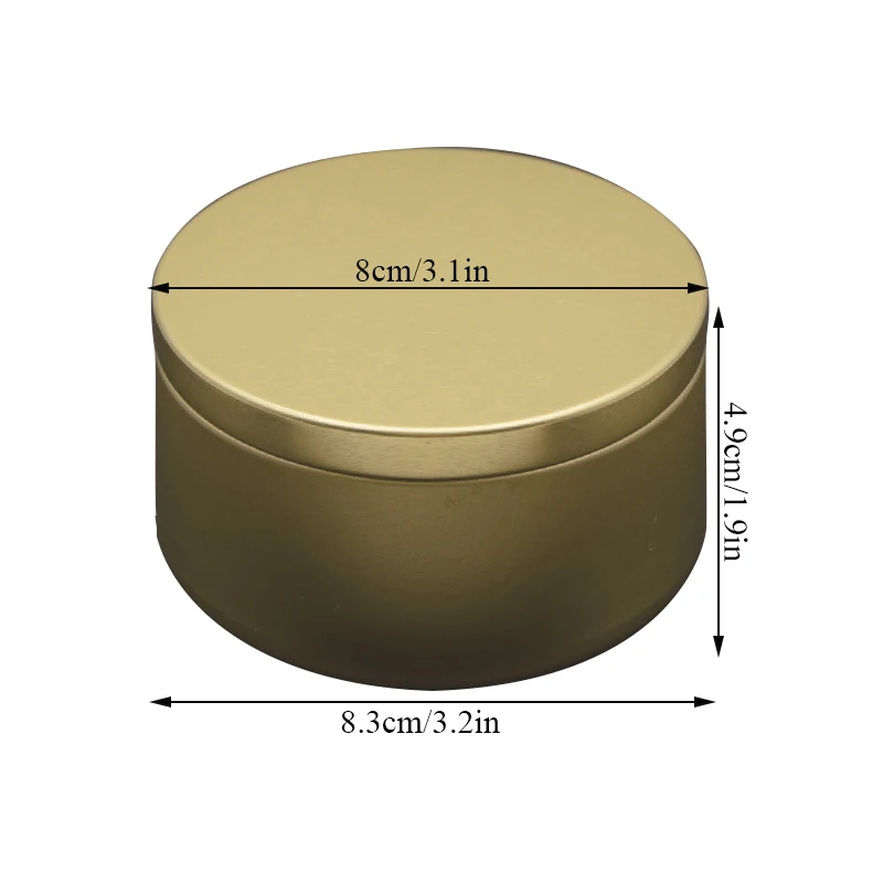 

2021 New 1PC Candle Making Tinplate Empty Storage Jars With Wood Grain Lids Cosmetic Pot Tea Box Candy Containers Hot Sold
