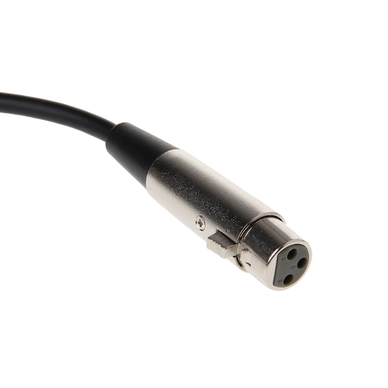 

XLR 3Pin Female To 3.5mm 1/8" TRS Male Metal Connector Adapter Cable 0.3m