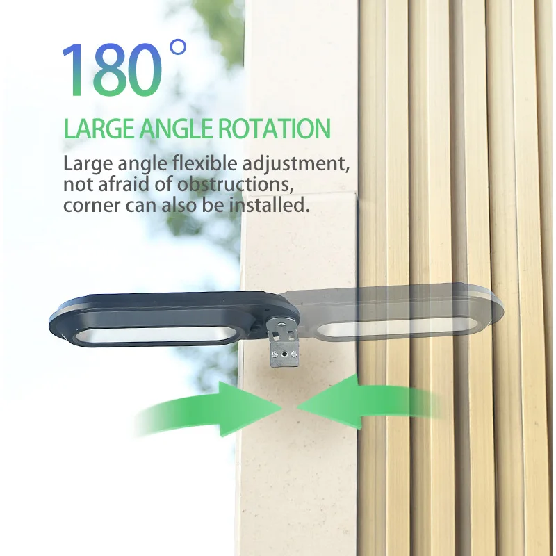 2 шт. Солнечный настенный светильник на открытом воздухе уличный PIR индукционный