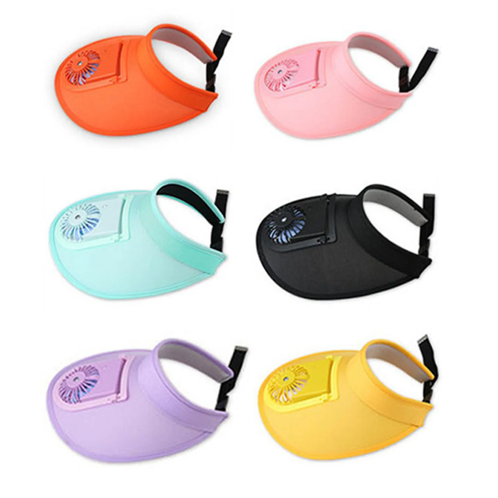 Бейсболка с вентилятором женская электрическая охлаждающая бейсболка