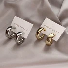 Модные французские золотые шикарные серьги-кольца, большие висячие серьги для женщин, богемные Золотые круглые циркониевые свадебные серьги