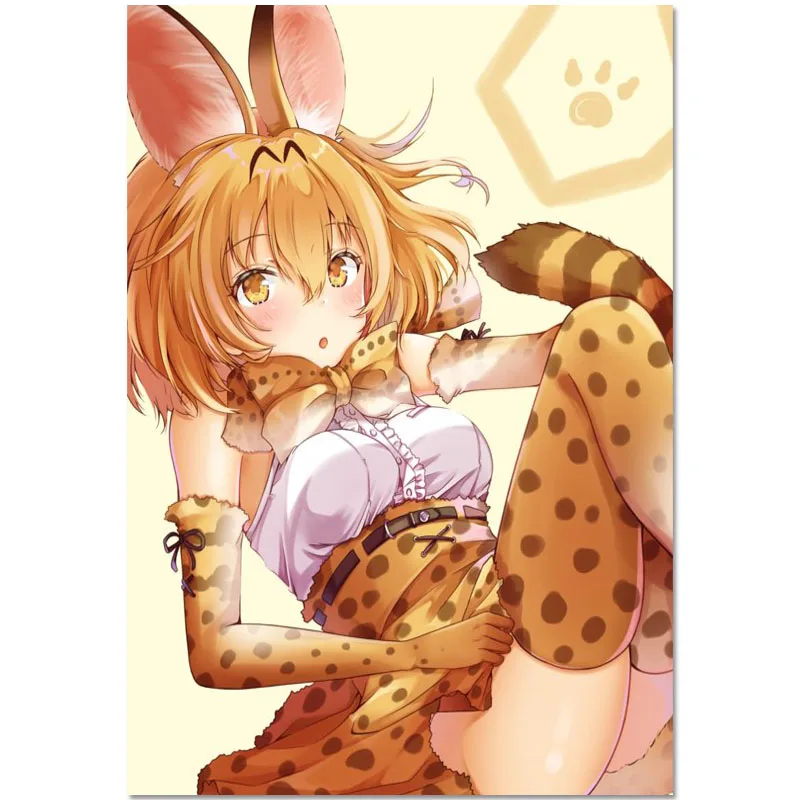 

Плакаты Kemono в стиле друзей, Настенный декор, картина, Современное украшение для дома, Высококачественная Картина на холсте 20x30 см, 27x40 см