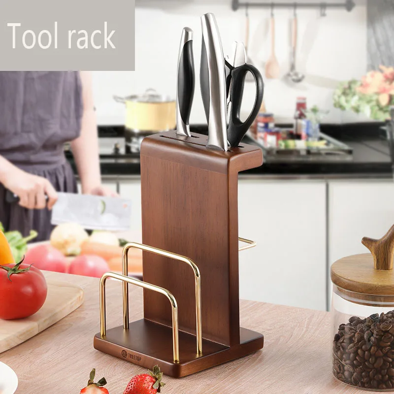 

Home Supplies Kitchen Cabinet Storage Organizer Knife Rest Chopping Board Integrated Storage Rack Shelves Utensils For Kitchen