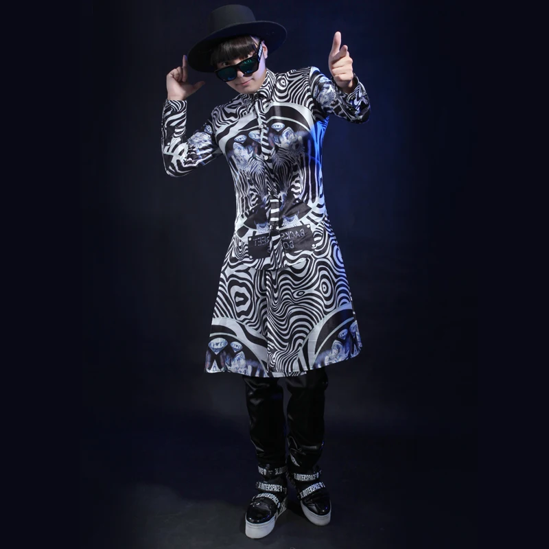 

Hip Hop Dance Clothes For Men Black Singer Clothing Performance Costume Festival Wear Gogo Dance Costumes Dancer Outfit JL2458