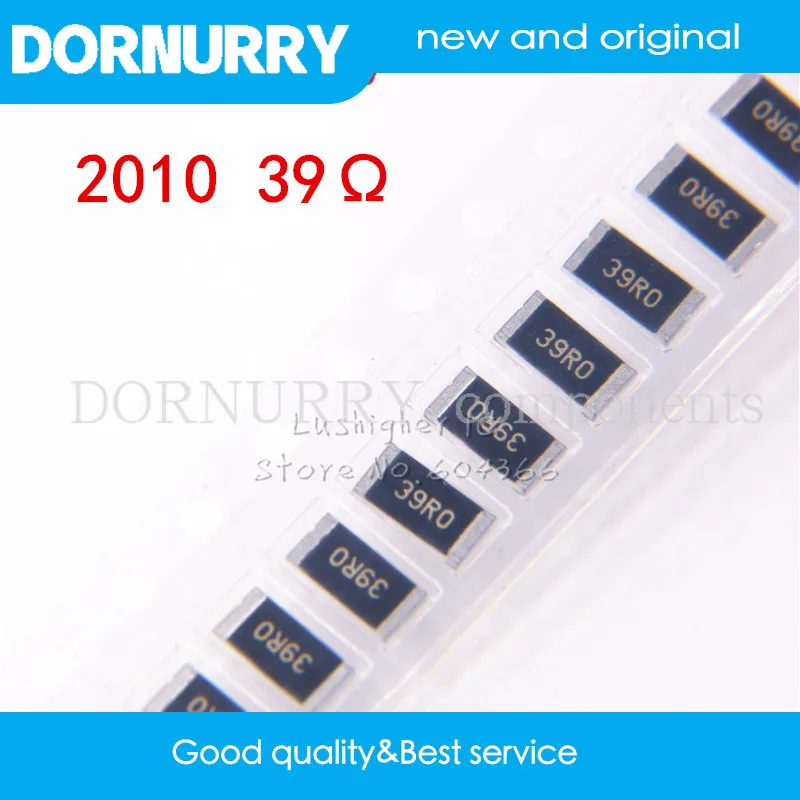 

100PCS 2010 SMD Resistor 3/4W 1% 39R 39 Ohm 39ohm 39R0 390 DORNURRY