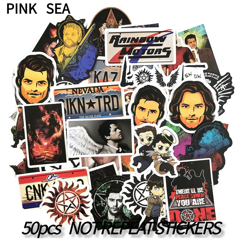 10/30/50Pcs/set Cartoon TV Series Supernatural Graffiti Stickers For DIY TOY Scrapbook Skateboard Snowboard Laptop Luggage