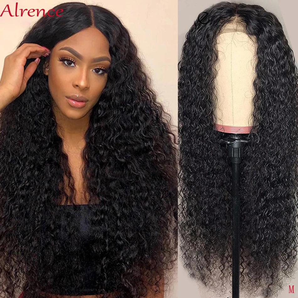 Прозрачные парики HD на сетке афро кудрявые невидимые 13X6 из человеческих волос