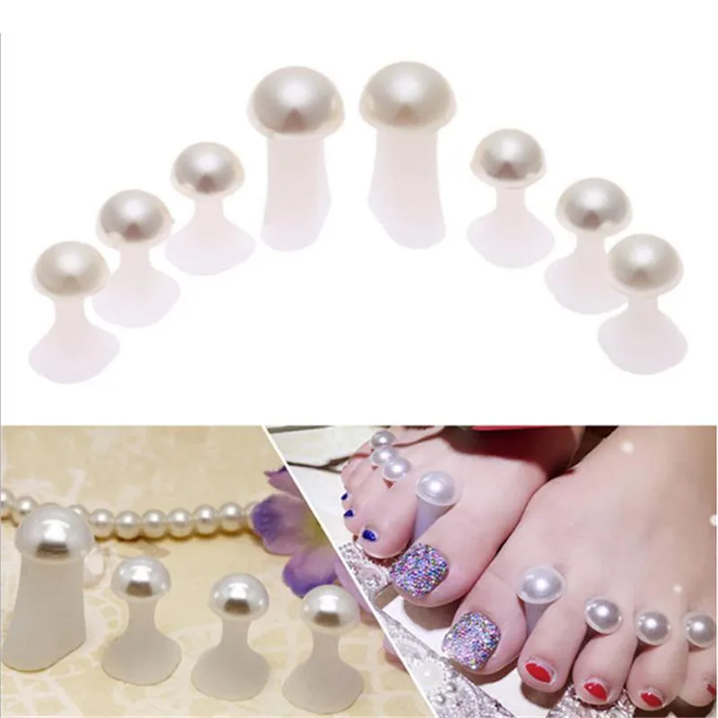 

8Pcs/Set Nail Art Toe Separator Silicone Foot Pads For Home And Salon Application Pedicure DIY Design Manicure Accessory