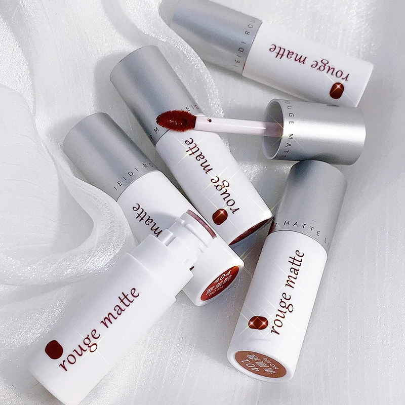 

1 Pcs Velvety Matte Lipstick Long Lasting Nonstick Cup Not Fade Makeup Cosmetics For Girl Women Lipstick Maquillaje